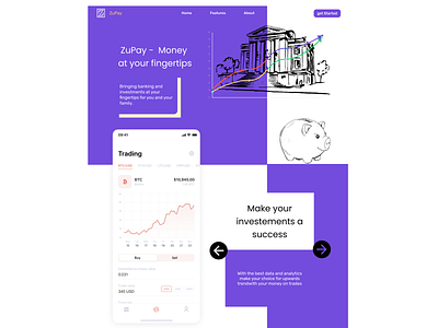 A ZuPay pers. design design two tone ui web