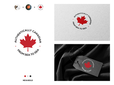 Authentically Canadian adobe illustratior branding creative customlogo design flat logo graphic design logo logo design logo maker minimalistlogo modern typography visual identity