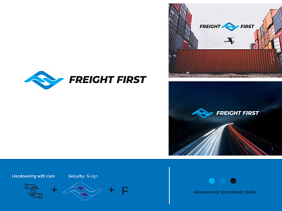 Freight First branding business logo clean logo customlogo logo logo design minimal logo modern logo professional logo simple logo typography visual identity wordmark logo