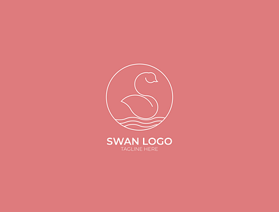 Swan Logo adobe illustratior clean creative customlogo graphic design line art logo logo design minimalist swan vector
