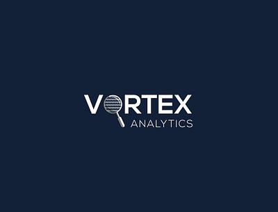 Vortex Analytics adobe illustratior analytics creative graphic design logo logo design modern typography vector web