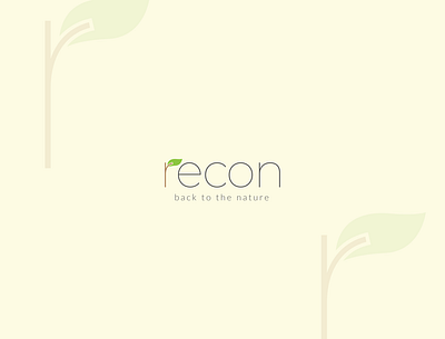 recon adobe illustratior creative customlogo graphic design green logo logo design natural nature recyle vector