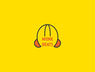 Monk Beats adobe illustratior branding creative customlogo graphic design headphone logo music