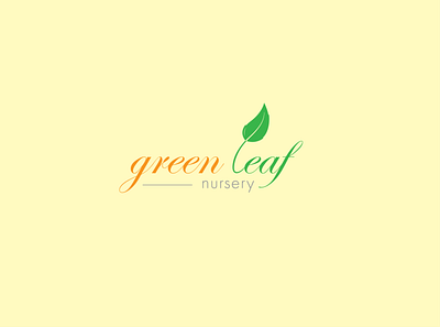Green leaf branding creative customlogo green leaf logo design nature logo nursery logo planting