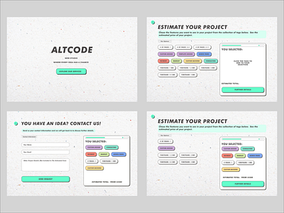 AltCode - Web Studio app desktop flat landing material minimal mobile paper ui ux webdesign webstudio