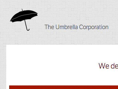 The Umbrella Corporation clean etica sans