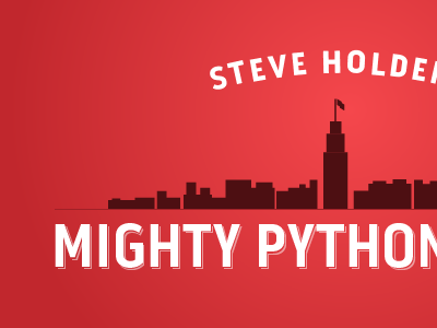 Steve Holden's Mighty Python Empire logo pill gothic red