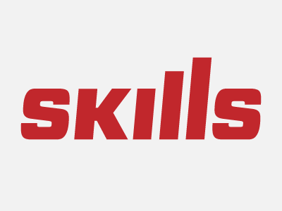 Skills Logotype Draft forza italic logotype red