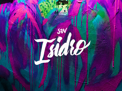 San Isidro artwork brush handlettering handmadetype lettering logo madrid saulgrobles