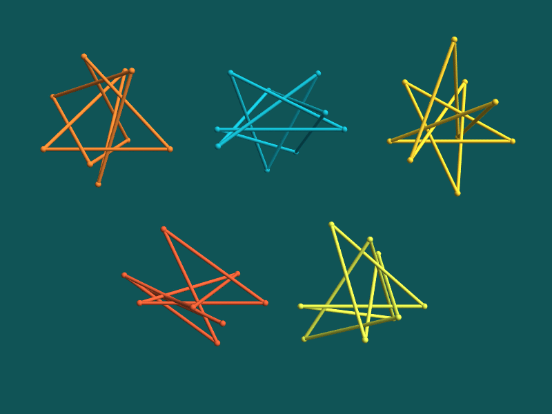 Nines 3d abstract animation creative coding geometric art geometric design geometry gif knot theory mathart mathematica minimal motion graphic topology