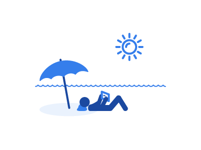 Anytime, anywhere, any device. illustration svg