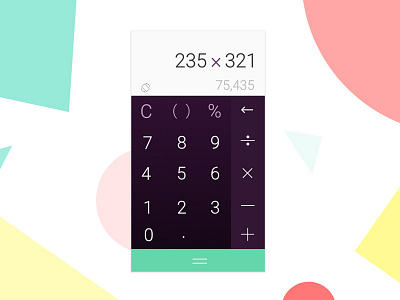 Daily UI #004 Calculator mobile ui