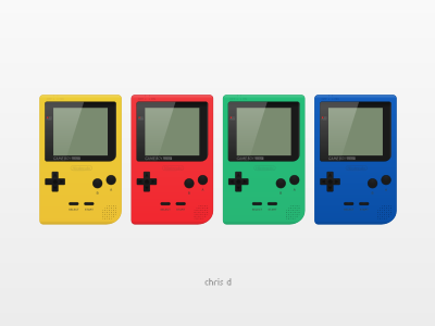 Game Boy Pocket gaming nintendo retro videogames pixel rendering inkscape pocket gameboy