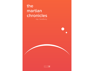 The Martian Chronicles book cover flying inkscape mars poster scifi