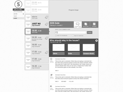 Live Program Chat: Wireframe blueprint layout photoshop wireframe