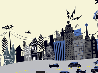 City Scape animation city illustration vector