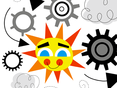Solar Energy art energy illustration power sun vector weather