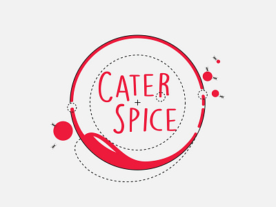 The Logo branding cater delivery food logo spices sumptuous