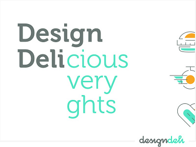 Design Deli community deli delicious delights delivery design graphic logo services