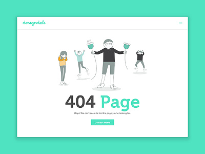 Daily UI Challenge #008: 404 Page 404 dailyui dailyuichallenge delicious design designdeli unplug