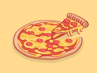 Oh Vinny! cheesy cool drip food illustration pizza stickermule vector vinny