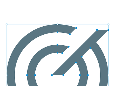 GWF Logo: Points branding icon logo vector