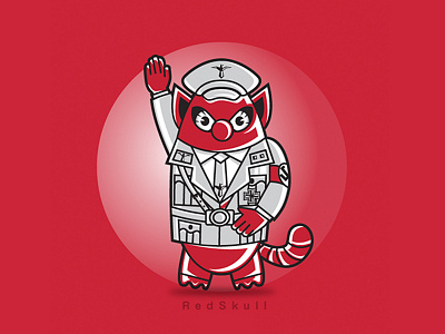 Red Skull character illustration red skull vector villain