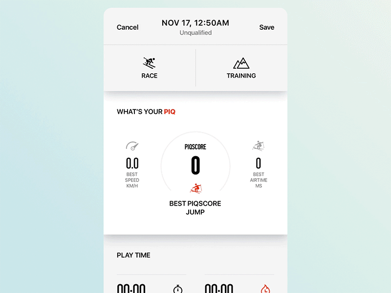 Ski app — Animation app design flat graphics icon interface mobile motion typography ui ux vector