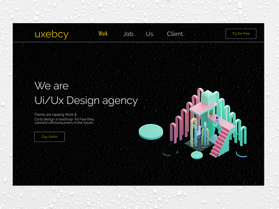 Design Agency  web Hero section