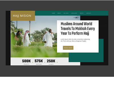 Hajj website Hero section