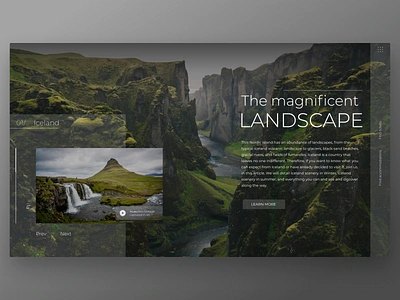 Iceland - Travel Website app application clean design illustration inspiration interface scandinavia smooth travel travel app ui ux web