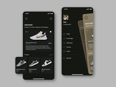 Sneakers Online Store - Mobile App app design ecommerce fashion ios jordan marketplace minimalism mobile mobile app shoes sneaker shop sneakers store ui user interface yeezy