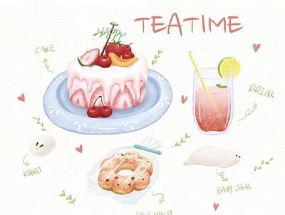 TEATIME design illustration