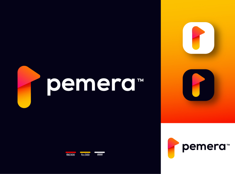 pemera / p modern logo design by Md Rony on Dribbble