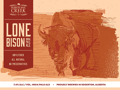 Lone Bison IPA beer