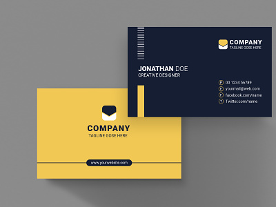Modern Corporate Business Card business card creative design graphic design modern business card new business card new design