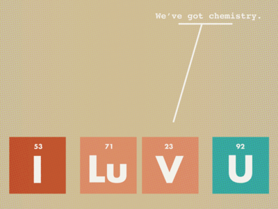 We've Got Chemistry geeky illustration love nerdy dirty science