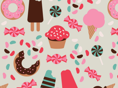 sweet sweet pattern illustration pattern yum