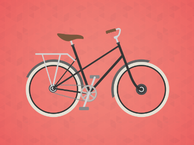 my linus mixte bike fun illustration