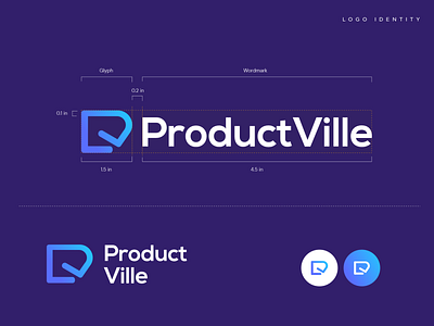 ProductVille logo presentation branding business creative graphic design logo product product management