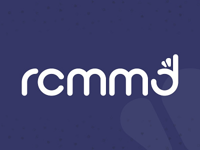 Rcmmd (Recommend) Logo illustration logo typography web
