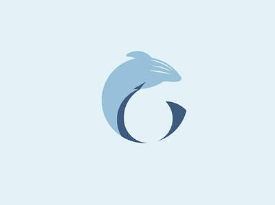Whale animal blue branding color color design design fish flat logo minimalist sea vector water whale