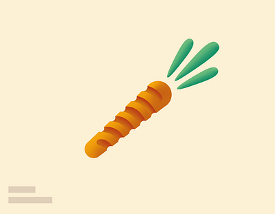 Carrot 3d art branding carrot cooking design graphic design healthy logo minimalist orange vector vegan vegetables