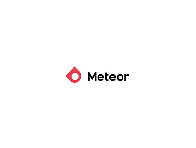 Meteor branding flat gaming logo meteor space
