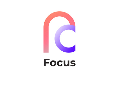 fc focus app branding design graphic design logo typography vector