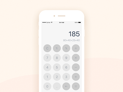 dailyUI 003 Calculator