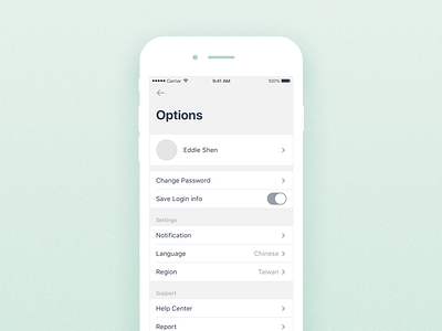 Daily UI #007 Settings