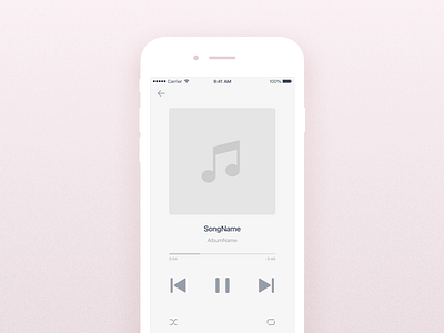 Daily UI #010 Music player