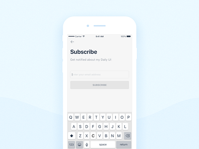 Daily UI #016 Subscribe