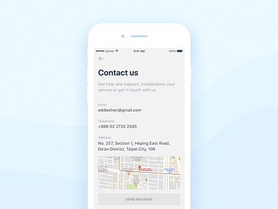 Daily UI #018 Contact us